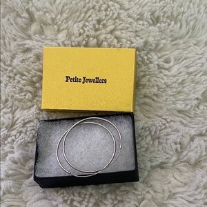 Handmade Silver Hoop Earrings made in Cape Town South Africa NWT